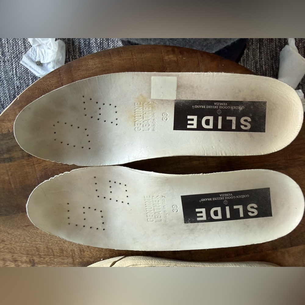 Golden Goose Silver Glitter Slides - Picture 6 of 15